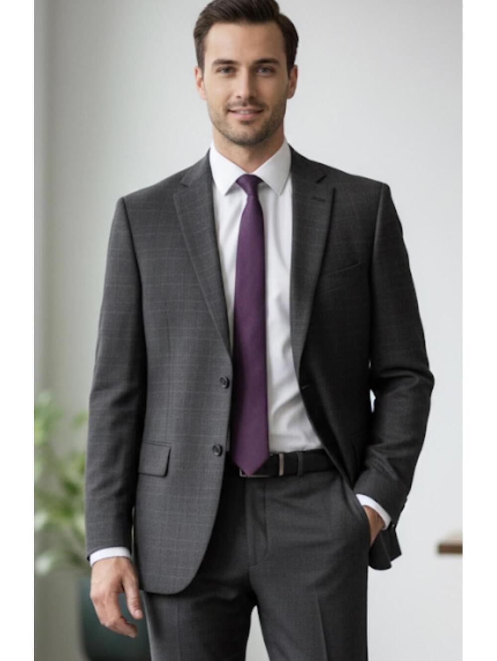 Jos. A. Bank Men's Dark Gray Blazer Suit Jacket 42L